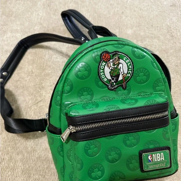 Boston Celtics NBA Basketball Mini Loungefly Green Backpack BRAND NEW - Picture 3 of 9